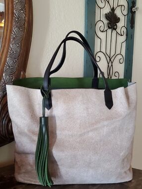 Ala Pilar XLG Hide And Leather Tote